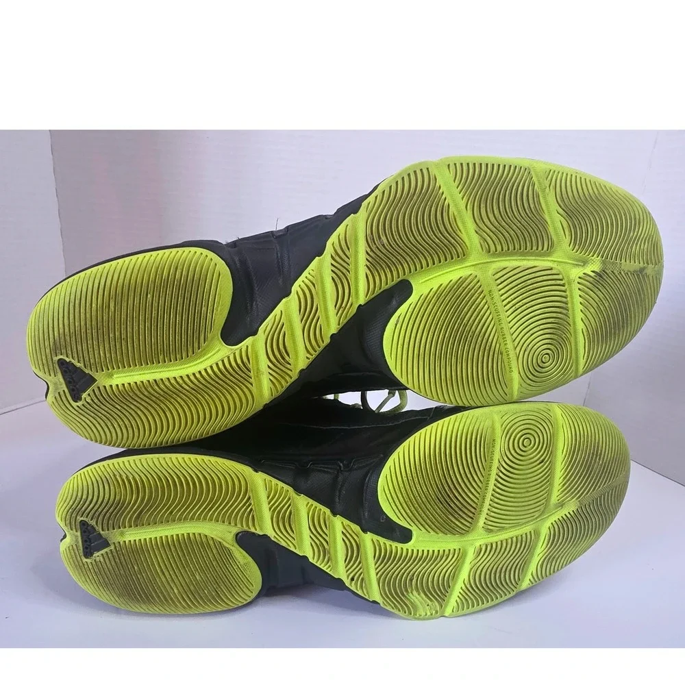 Adidas Isolation 2 Basketball Shoes Mens 13 Black Electric Yellow CALLOUT